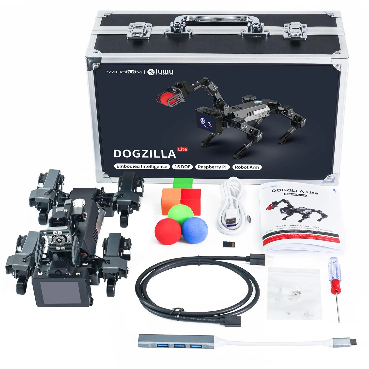 Yahboom DOGZILLA-Lite 15DOF AI Large Model Bionic Robot Dog STEM Education Python Programming Robot