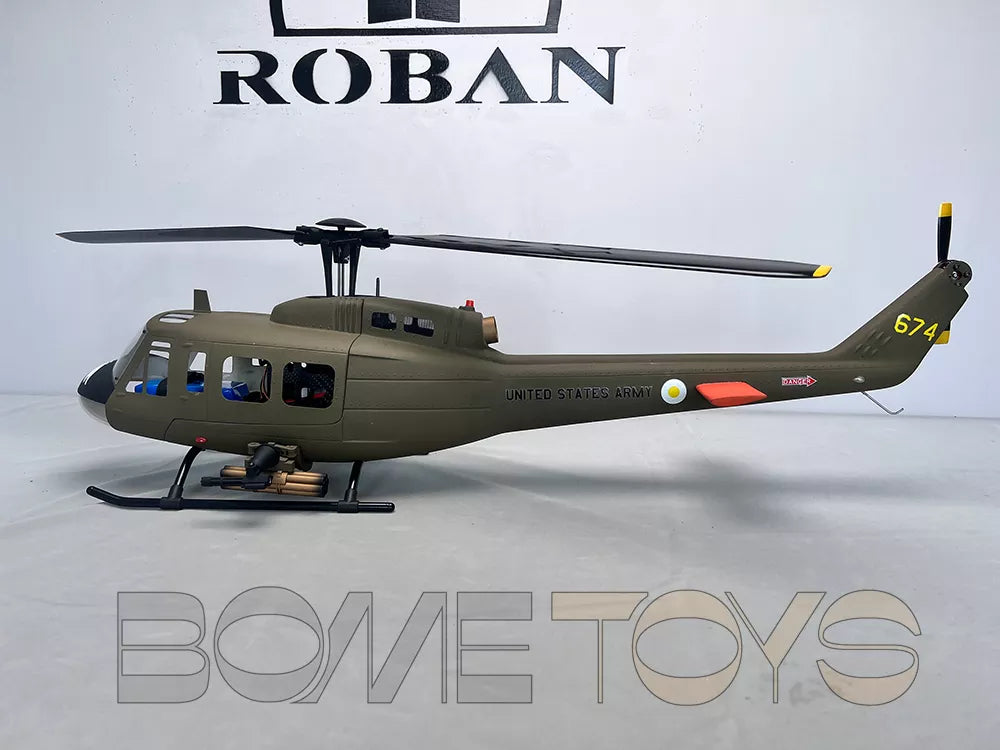ROBAN 470 UH-1D RC Helicopter GPS X2 Flight Control System LED Lighting System PNP/RTF Version Helicopter