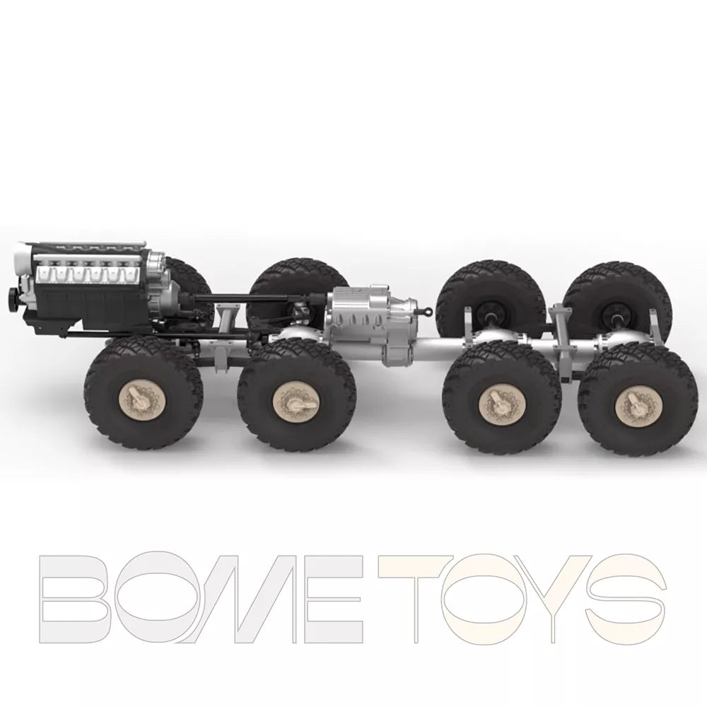 CROSSRC DC8 8x8 1/12 RC Car Scale Military Transport Climbing Car Off-road Model 8WD Toy KIT/RTR
