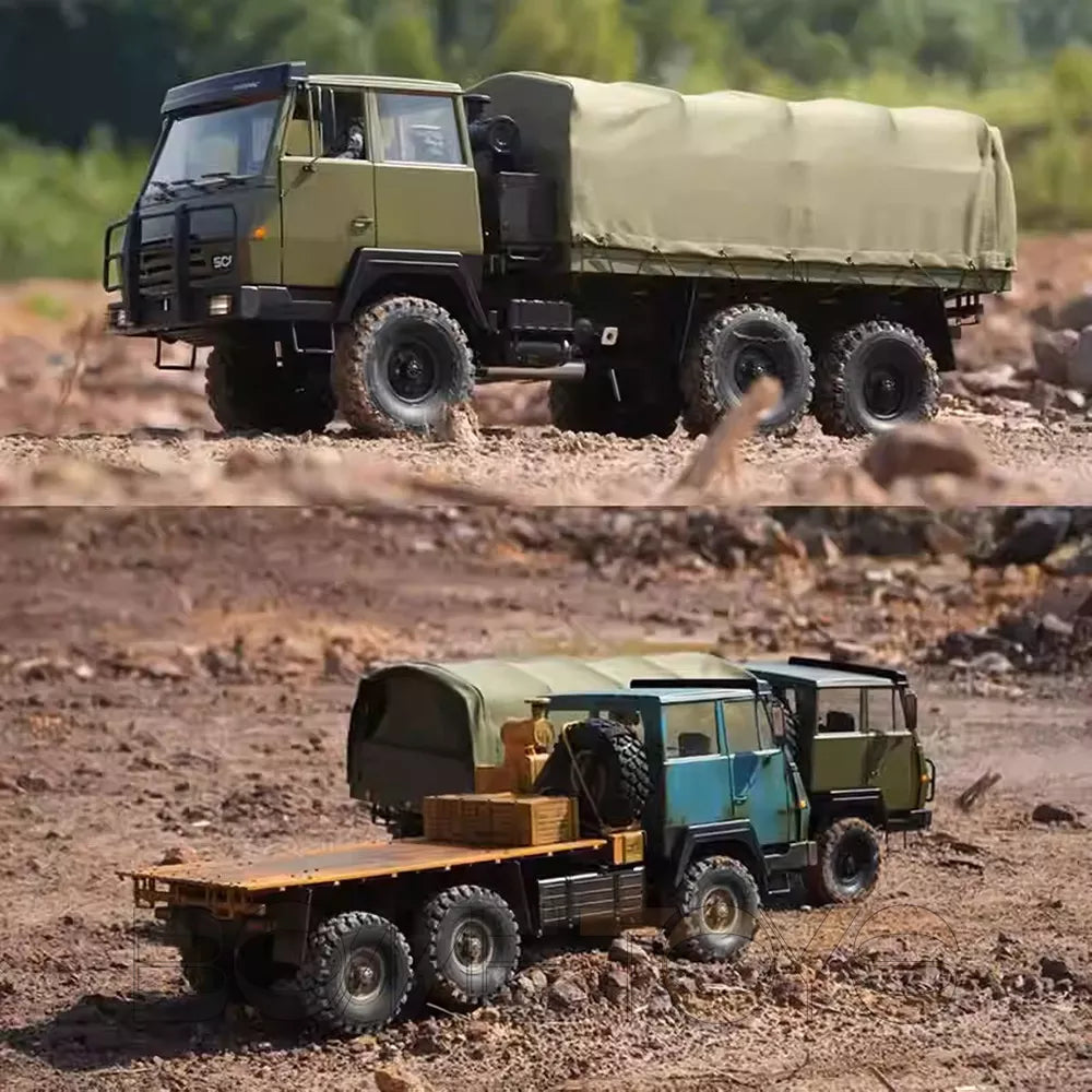 CROSSRC SC6 Metal Chassis 1/12 RC Military Truck 6X6 Transport Off-Road Vehicle KIT/RTR