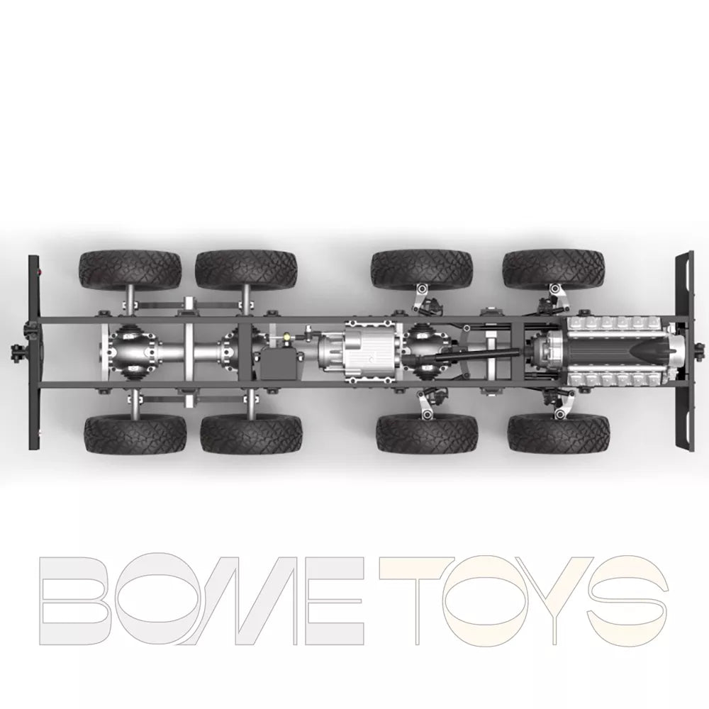 CROSSRC DC8 8x8 1/12 RC Car Scale Military Transport Climbing Car Off-road Model 8WD Toy KIT/RTR