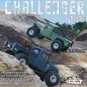 RGT EX86170 PRO Challenger Upgraded version RC Car 1/10 4WD Brushless Rock Crawler Off-Road Truck Two Speed DIG Portal Axle