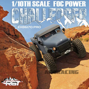 RGT EX86170 PRO Challenger Upgraded version RC Car 1/10 4WD Brushless Rock Crawler Off-Road Truck Two Speed DIG Portal Axle