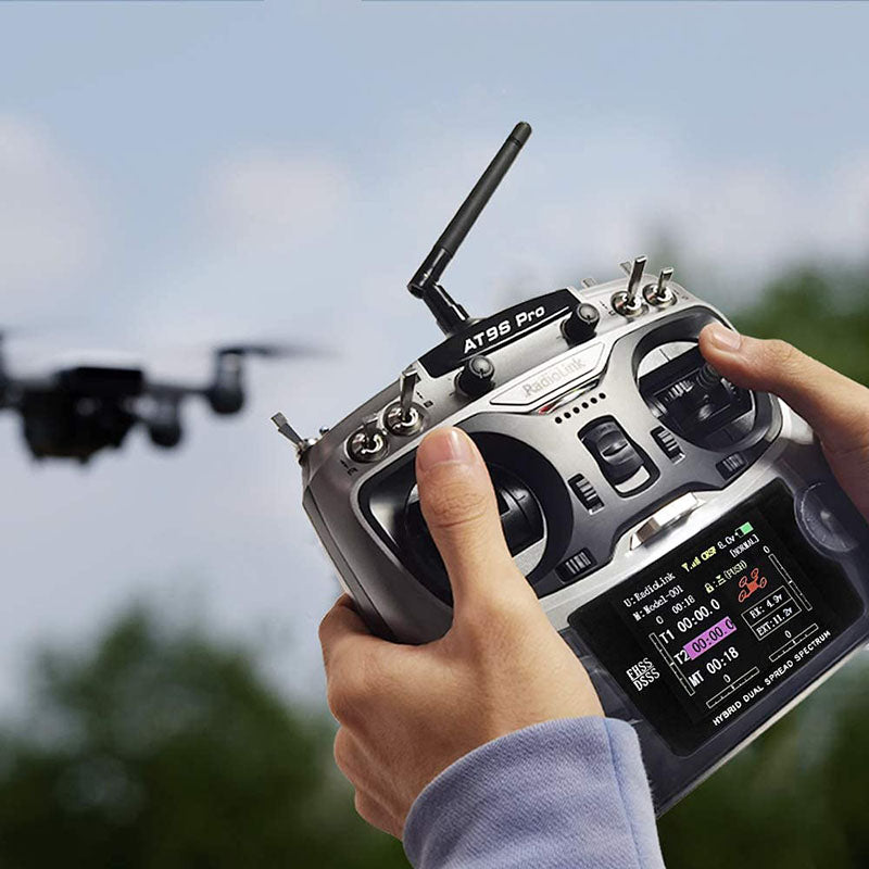 Radiolink AT9S Pro 12CH 2.4G Radio Transmitter R9DS Receiver Support Crossfire Protocol for for Airplane/Jet/FPV Racing Drone/Quad/RC Truck Car/Boat