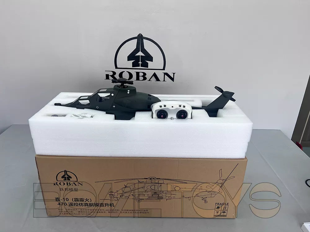ROBAN 470 CAIC Z-10 4-Blade RC Helicopter GPS X2 Flight Control LED Lighting System PNP/RTF Version Helicopter