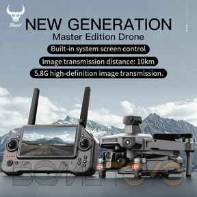 ZLL SG880 4K Drone Long Battery Life 10KM Obstacle Avoidance GPS 5G Quadcopter Touch Screen Remote Controller