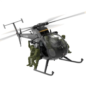 YUXIANG F118S MH-6 MD500 Little Bird 250-Class 1/16 Scale FPV 5-Blade Flybarless GPS RTF RC Military Helicopter