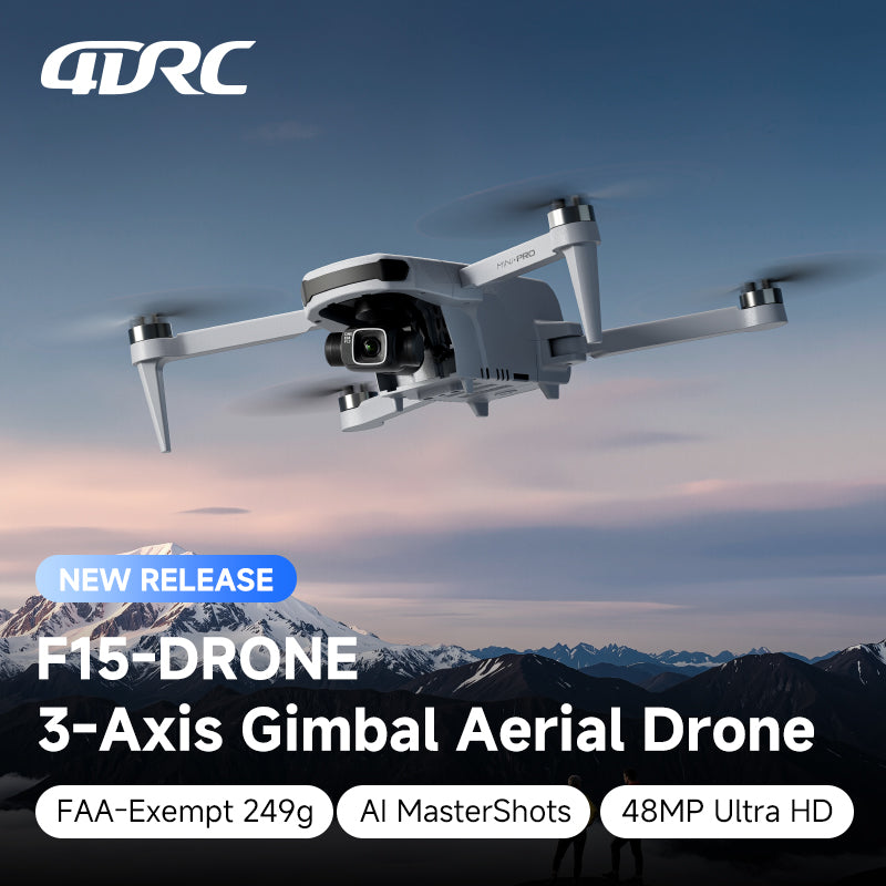 4DRC F15 4K Drone 3-Axis Gimbal HD Camera GPS 5G WIFI Quadcopter 5.5 Inch Touch Screen Remote Control