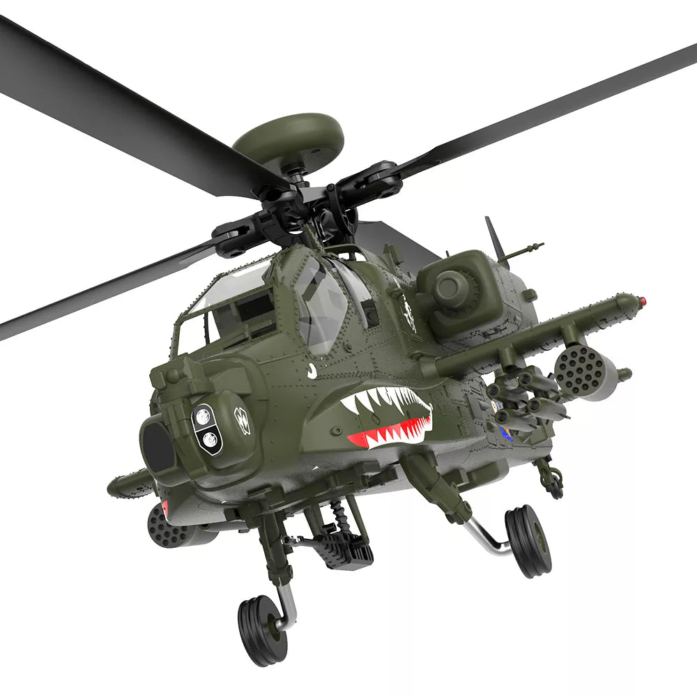 YUXIANG Apache Helicopter F11 AH 64D FUTABA S-FHSS Protocol 2.4G 6-Channel Brushless 3D Stunt 1:32 Scale Flybarless Simulation Helicopter