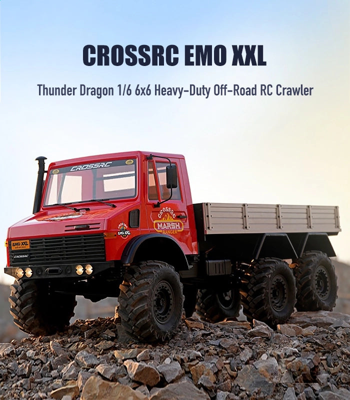 CROSSRC EMO XXL Thunder Dragon 1/6 6x6 Heavy-Duty Off-Road RC Crawler