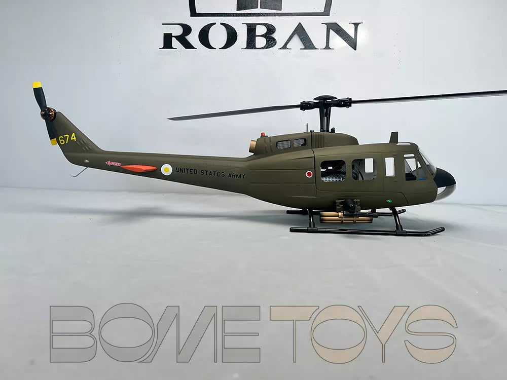ROBAN 470 UH-1D RC Helicopter GPS X2 Flight Control System LED Lighting System PNP/RTF Version Helicopter