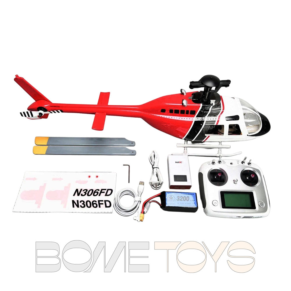 ROBAN Bell-206 450 RC Helicopter 2.4G 11CH GPS Stabilized Scale Flybarless PNP/RTF With X1 Flight Controller