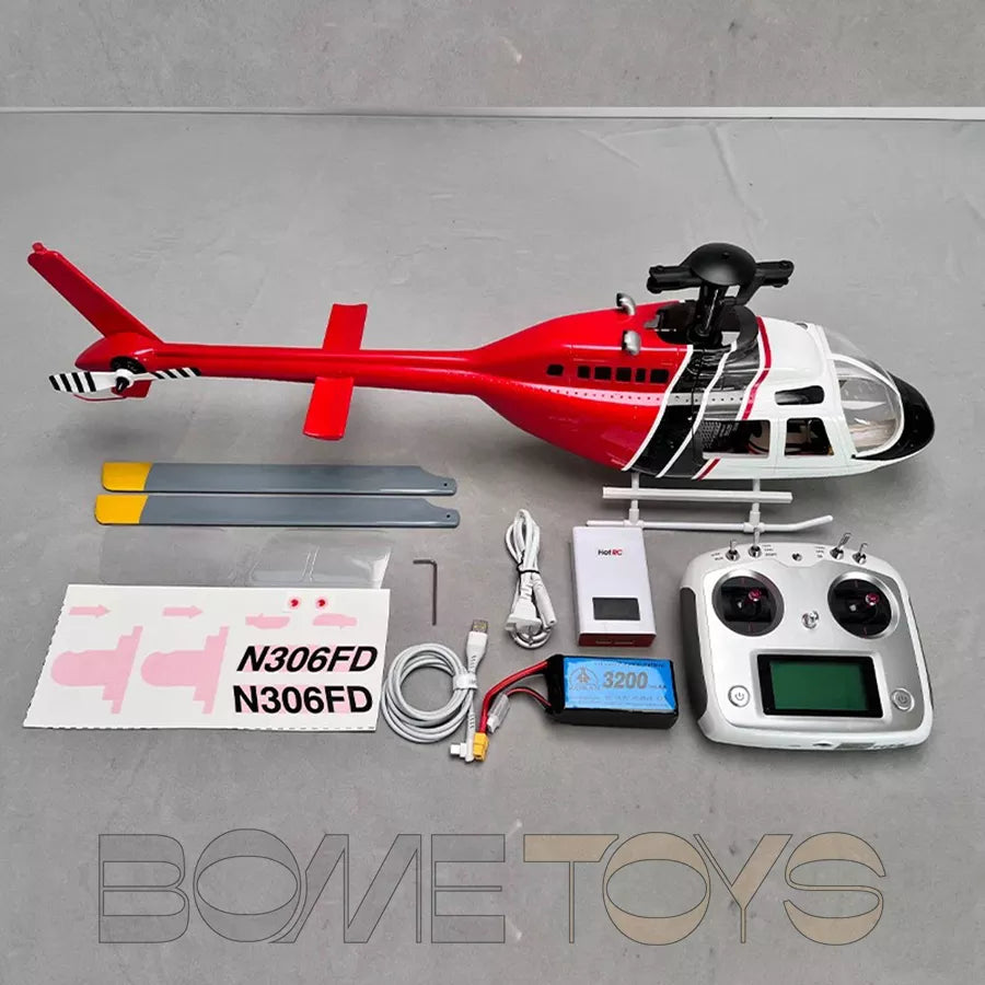 ROBAN Bell-206 450 RC Helicopter 2.4G 11CH GPS Stabilized Scale Flybarless PNP/RTF With X1 Flight Controller