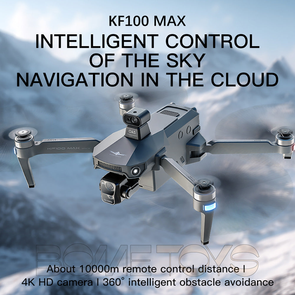 KF100 3-Axis Gimbal 4K Drone EIS Camera Large size Intelligent Obstacle Avoidance 10KM 5G GPS Quadcopter with Screen Remote control