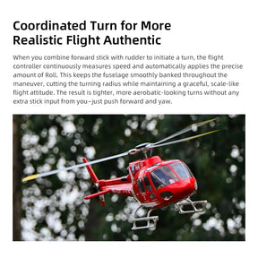 FLYWING AS350 RC Helicopter 470 Class ACE Flight Control 6CH GPS Helicopter LED Light RTF Helicopter