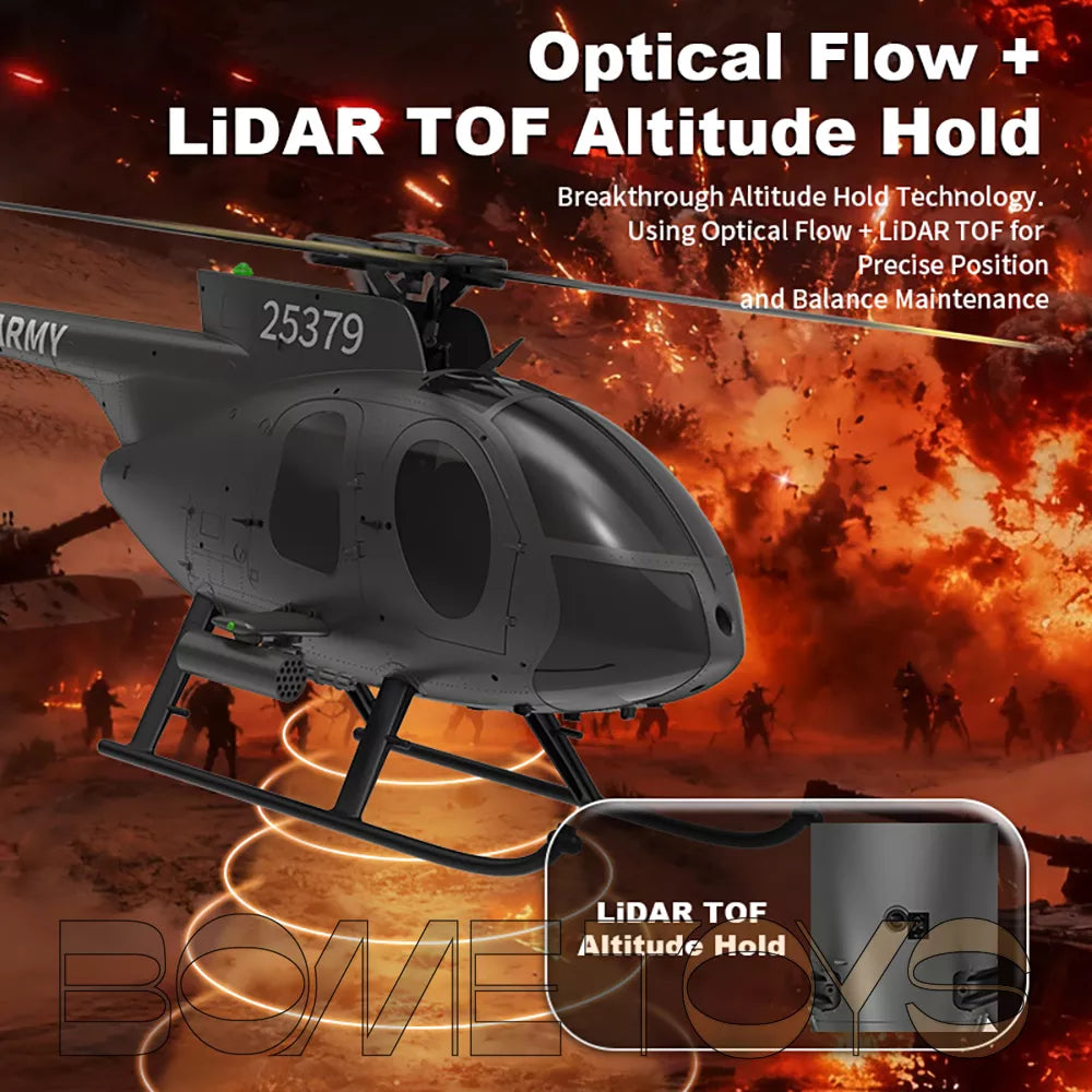 YUXIANG F119S MD-500 Bird RC Helicopter GPS Altitude Hold Optical Flow Positioning Radar Brushless 3D Stunt Helicopter
