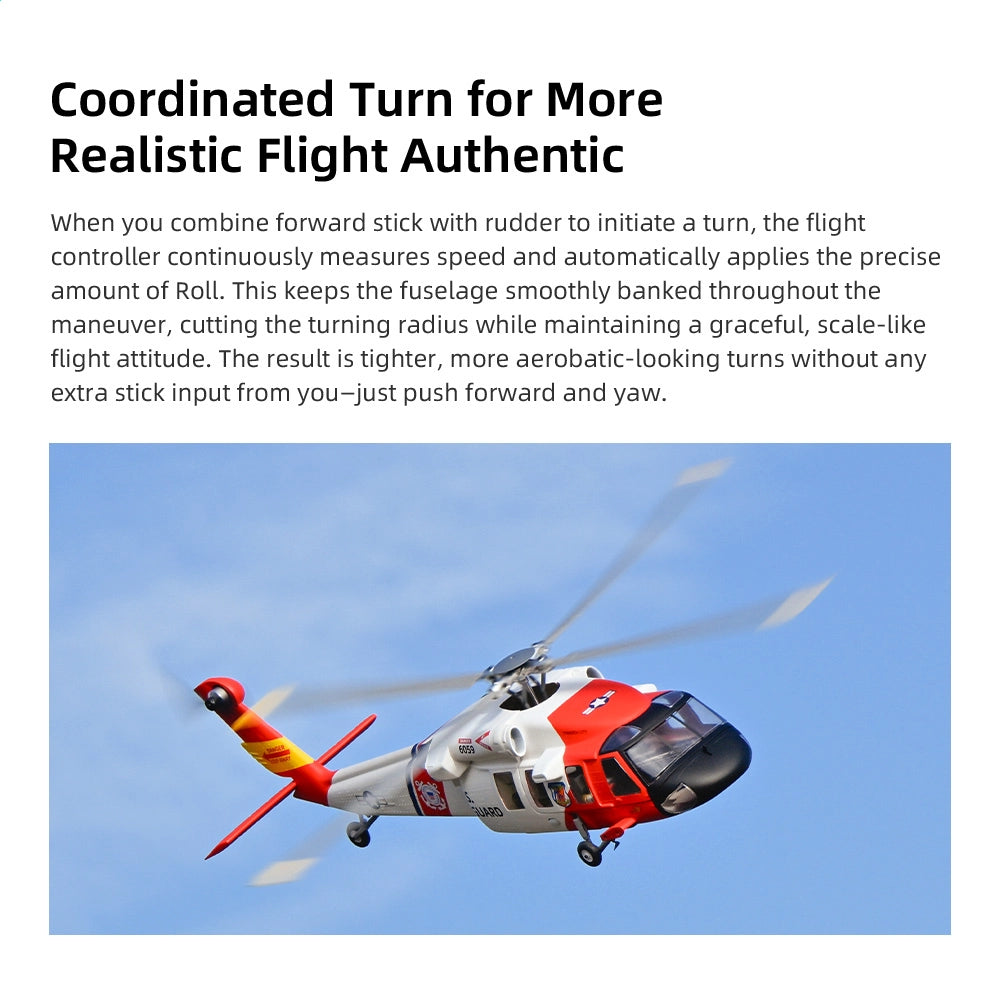 FLYWING MH-60T Jayhawk 470L Scale RC Helicopter GPS ACE Flight Controller RTF Helicopter