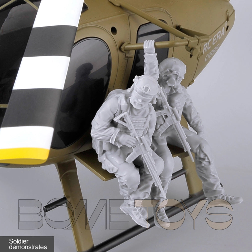 RCERA C189S MD500 Bird RC Helicopter 1:28 Dual Brushless Optical Flow Positioning Pneumatic High Helicopter