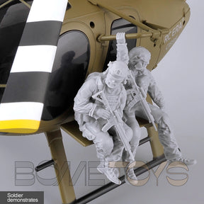 RCERA C189S MD500 Bird RC Helicopter 1:28 Dual Brushless Optical Flow Positioning Pneumatic High Helicopter