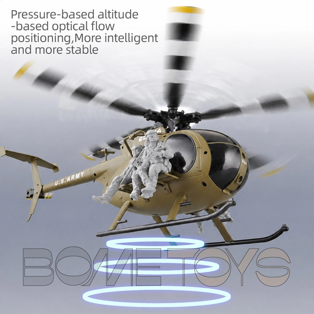 RCERA C189S MD500 Bird RC Helicopter 1:28 Dual Brushless Optical Flow Positioning Pneumatic High Helicopter