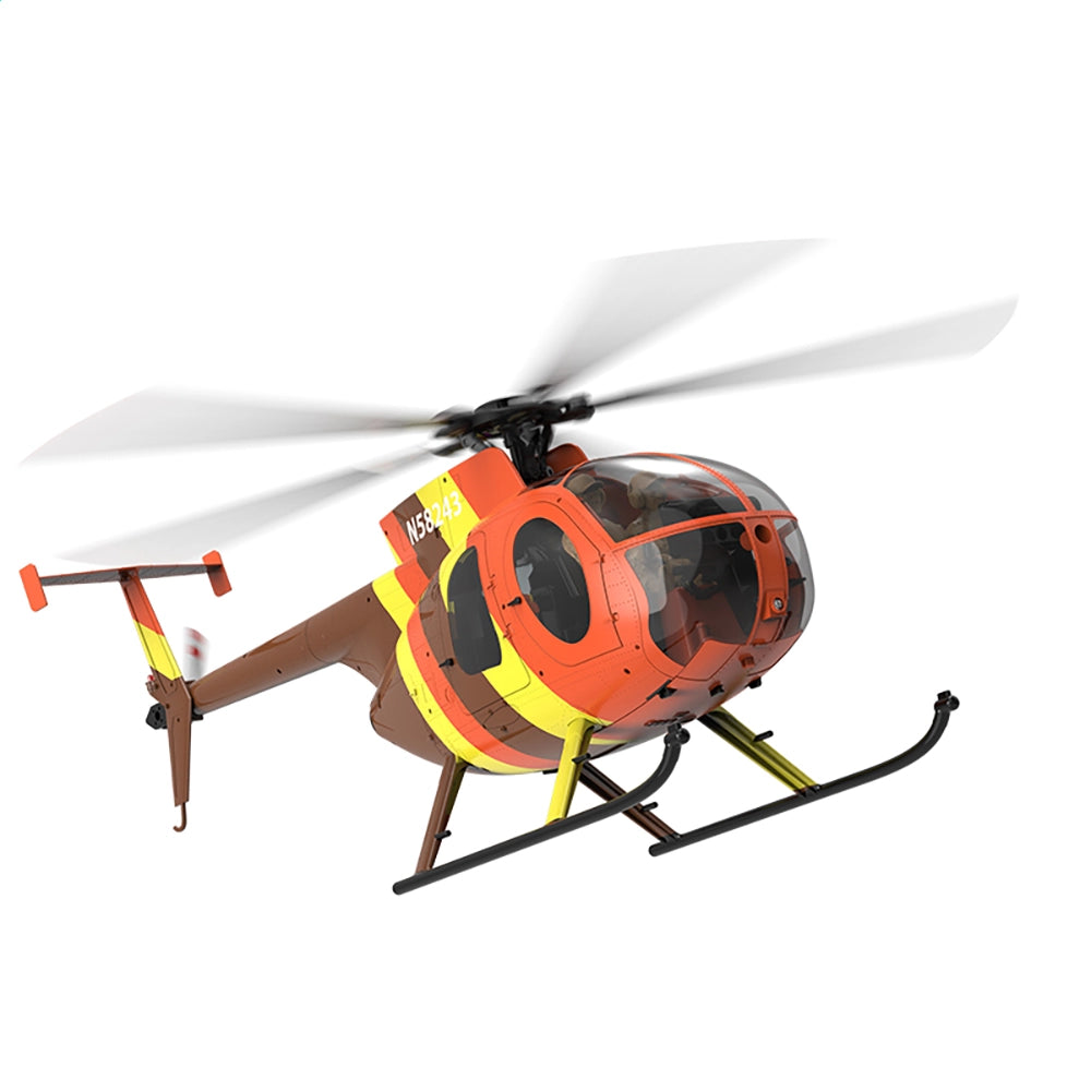 YUXIANG F118S MH-6 MD500 Little Bird 250-Class 1/16 Scale FPV 5-Blade Flybarless GPS RTF RC Military Helicopter