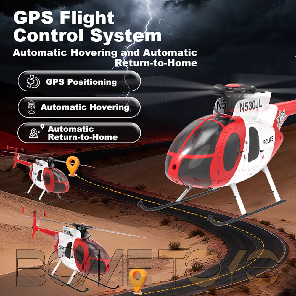 YUXIANG F119S MD-500 Bird RC Helicopter GPS Altitude Hold Optical Flow Positioning Radar Brushless 3D Stunt Helicopter
