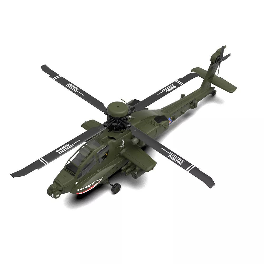 YUXIANG Apache Helicopter F11 AH 64D FUTABA S-FHSS Protocol 2.4G 6-Channel Brushless 3D Stunt 1:32 Scale Flybarless Simulation Helicopter