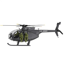 YUXIANG F118S MH-6 MD500 Little Bird 250-Class 1/16 Scale FPV 5-Blade Flybarless GPS RTF RC Military Helicopter