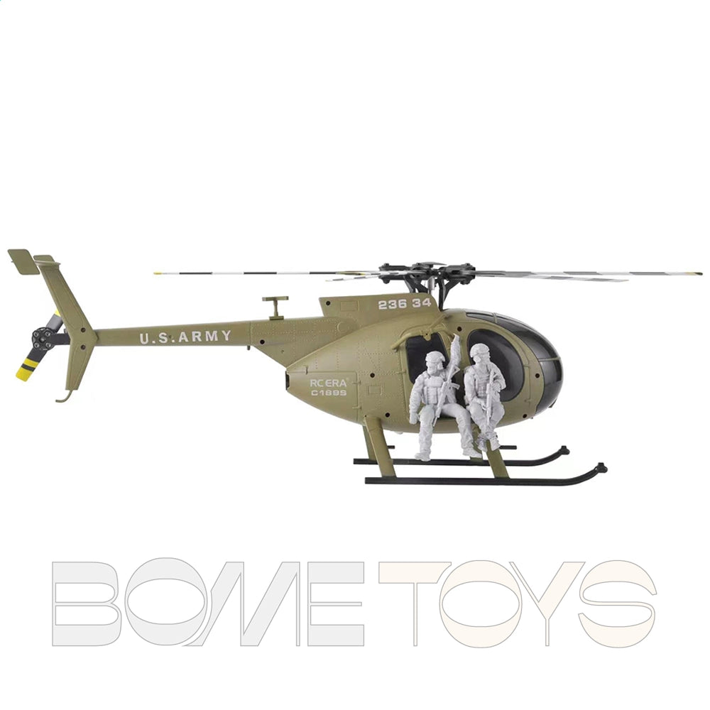 RCERA C189S MD500 Bird RC Helicopter 1:28 Dual Brushless Optical Flow Positioning Pneumatic High Helicopter