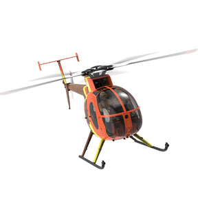 YUXIANG F118S MH-6 MD500 Little Bird 250-Class 1/16 Scale FPV 5-Blade Flybarless GPS RTF RC Military Helicopter