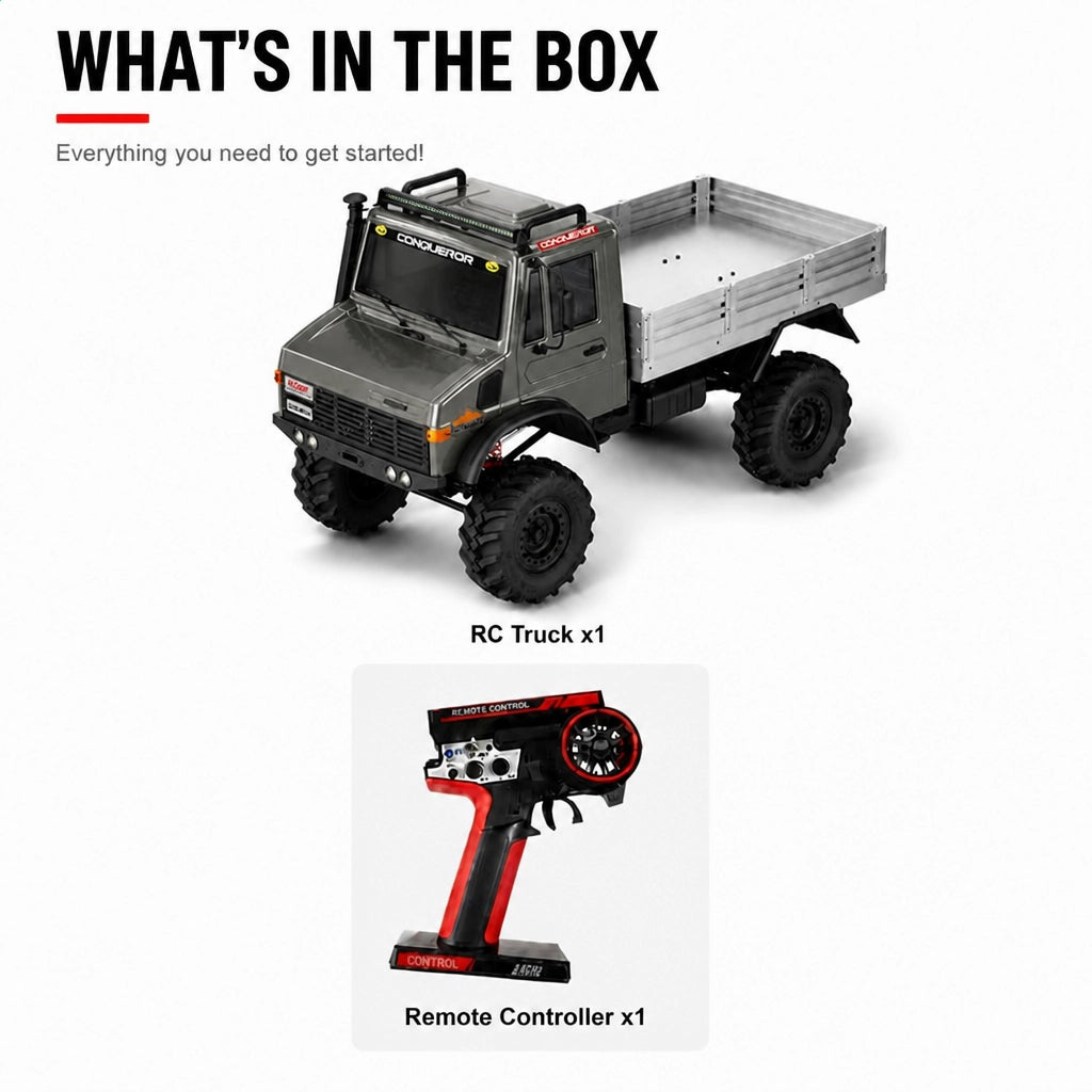 WLtoys 064308 Big Shark 1/6 4WD Off-Road RC Truck with Dual 775 Motors Portal Axles & Remote Differential Locks