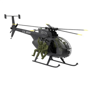 YUXIANG F118S MH-6 MD500 Little Bird 250-Class 1/16 Scale FPV 5-Blade Flybarless GPS RTF RC Military Helicopter
