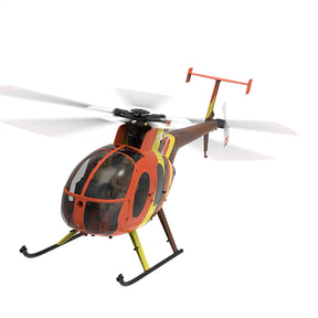 YUXIANG F118S MH-6 MD500 Little Bird 250-Class 1/16 Scale FPV 5-Blade Flybarless GPS RTF RC Military Helicopter