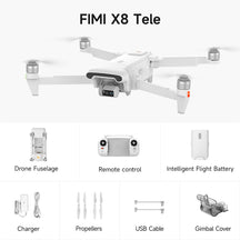 FIMI X8 TELE 4K Drone 3-Axis Gimbal HDR 48MP 30X Camera GPS 10KM Professional aerial photography Quadcopter