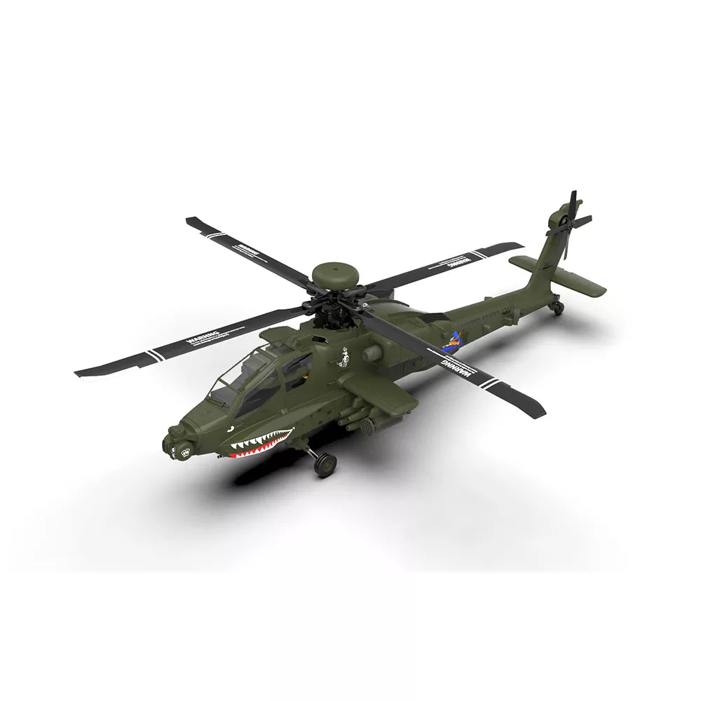 YUXIANG Apache Helicopter F11 AH 64D FUTABA S-FHSS Protocol 2.4G 6-Channel Brushless 3D Stunt 1:32 Scale Flybarless Simulation Helicopter