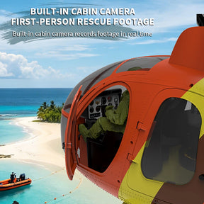 YUXIANG F118S MH-6 MD500 Little Bird 250-Class 1/16 Scale FPV 5-Blade Flybarless GPS RTF RC Military Helicopter