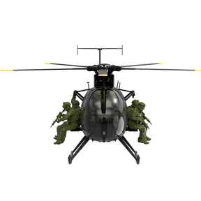 YUXIANG F118S MH-6 MD500 Little Bird 250-Class 1/16 Scale FPV 5-Blade Flybarless GPS RTF RC Military Helicopter