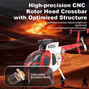 YUXIANG F119S MD-500 Bird RC Helicopter GPS Altitude Hold Optical Flow Positioning Radar Brushless 3D Stunt Helicopter
