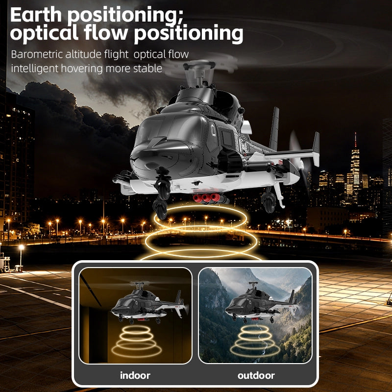 YUXIANG F02 Airwolf Helicopter Auto Stabilized 6CH 6-Axis Gyro Stabilization Optical Flow Positioning RC Helicopter