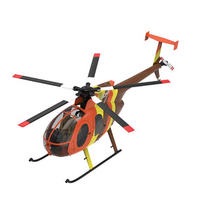 YUXIANG F118S MH-6 MD500 Little Bird 250-Class 1/16 Scale FPV 5-Blade Flybarless GPS RTF RC Military Helicopter