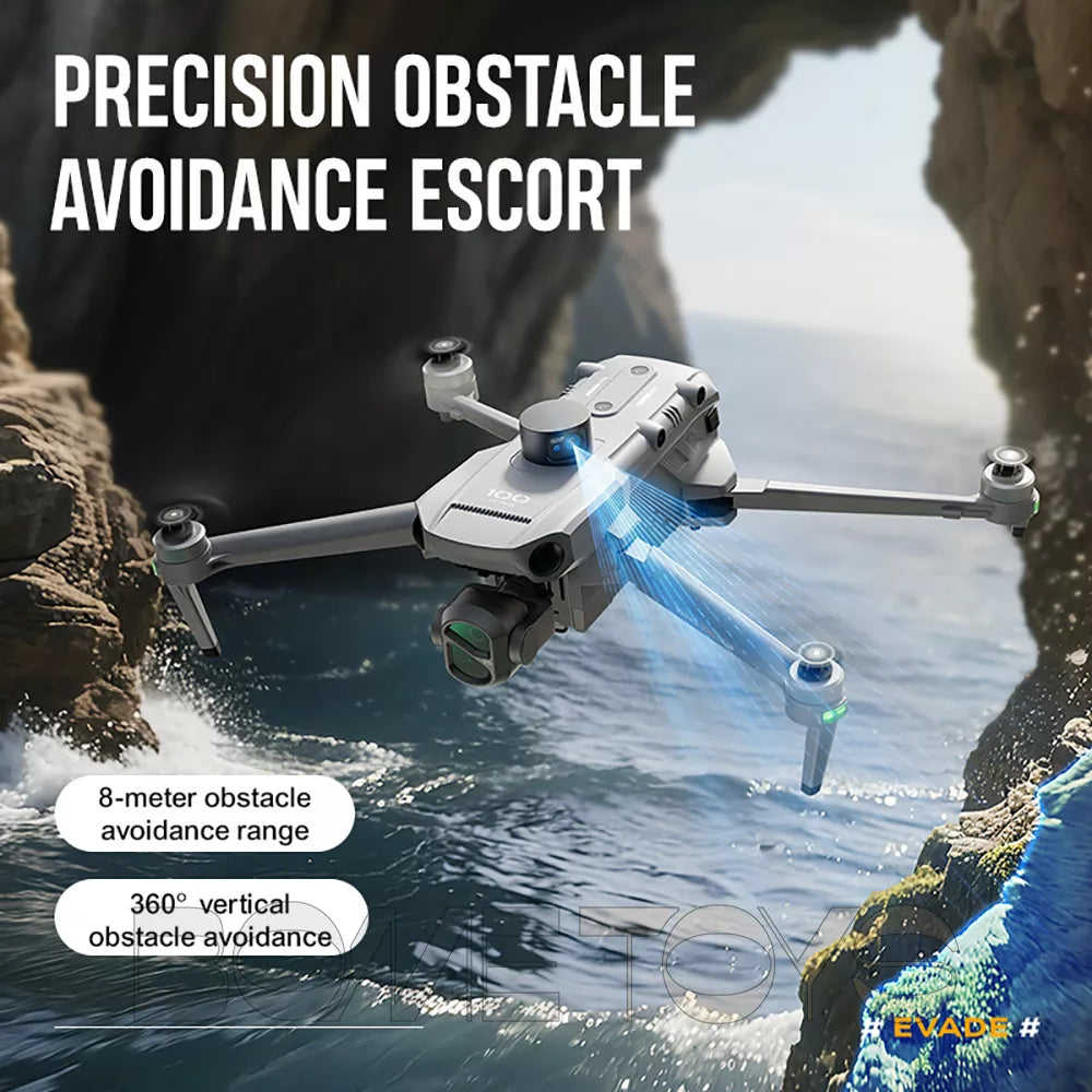 SMRC WING 100 8K Drone Upgraded version 3-Axis Gimbal Obstacle Avoidance 5G GPS Quadcopter Optional Screen Remote Control