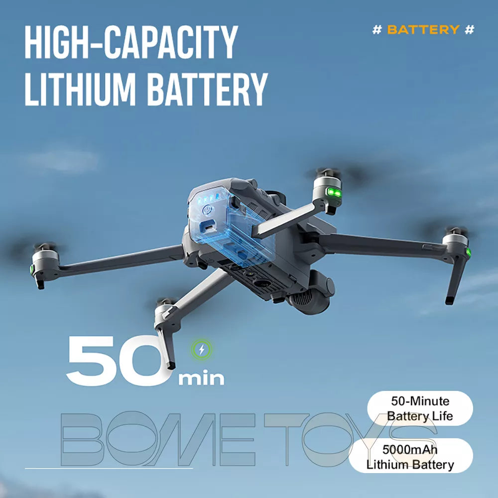 SMRC WING 100 8K Drone Upgraded version 3-Axis Gimbal Obstacle Avoidance 5G GPS Quadcopter Optional Screen Remote Control