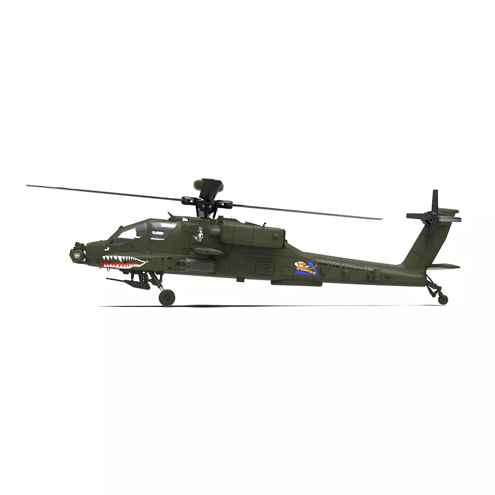 YUXIANG Apache Helicopter F11 AH 64D FUTABA S-FHSS Protocol 2.4G 6-Channel Brushless 3D Stunt 1:32 Scale Flybarless Simulation Helicopter