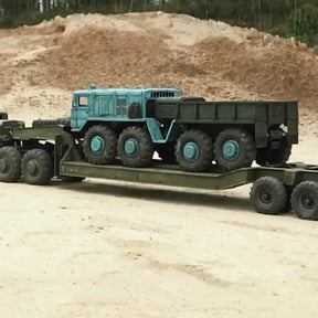 CROSSRC BC8 T247 Tractor Military Truck RC Tail Lift Plate Towing Flat Trailer T247