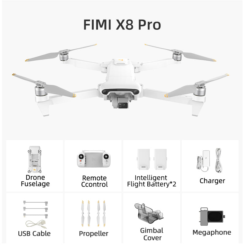 fimi x8 se 2020 fpv goggles FIMI X8 PRO 15KM 3-Axis Tri-Directional Obstacle Avoidance Quadcopter