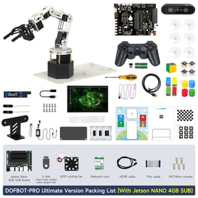 Yahboom DOFBOT Pro AI Large Model STEM Education Python 3D Depth Vision Robotic Arm for Jetson NANO 4GB/Orin NANO SUPE/Orin NX SUPER