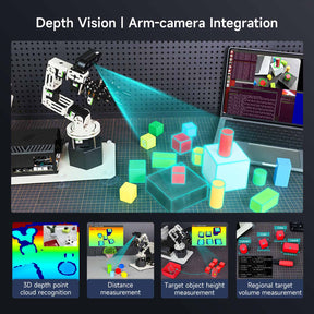 Yahboom DOFBOT Pro AI Large Model STEM Education Python 3D Depth Vision Robotic Arm for Jetson NANO 4GB/Orin NANO SUPE/Orin NX SUPER