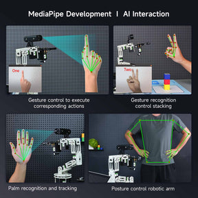 Yahboom DOFBOT Pro AI Large Model STEM Education Python 3D Depth Vision Robotic Arm for Jetson NANO 4GB/Orin NANO SUPE/Orin NX SUPER