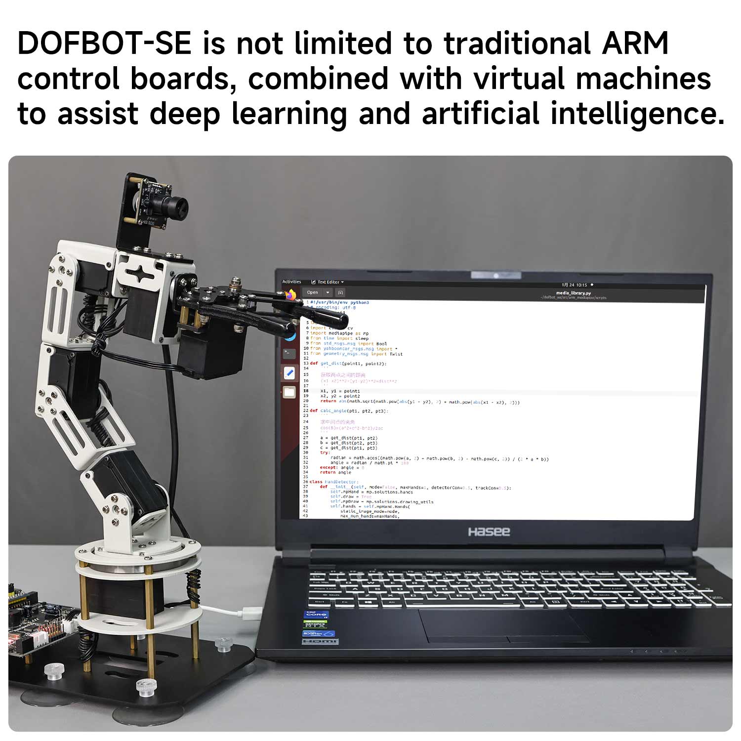 Yahboom DOFBOT SE AI Vision Robotic Arm STEM Education Python Programming Robot ROS Python Programming