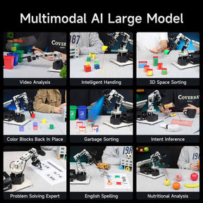 Yahboom DOFBOT Pro AI Large Model STEM Education Python 3D Depth Vision Robotic Arm for Jetson NANO 4GB/Orin NANO SUPE/Orin NX SUPER